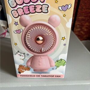 Buddy Breeze Pink Handheld Fan